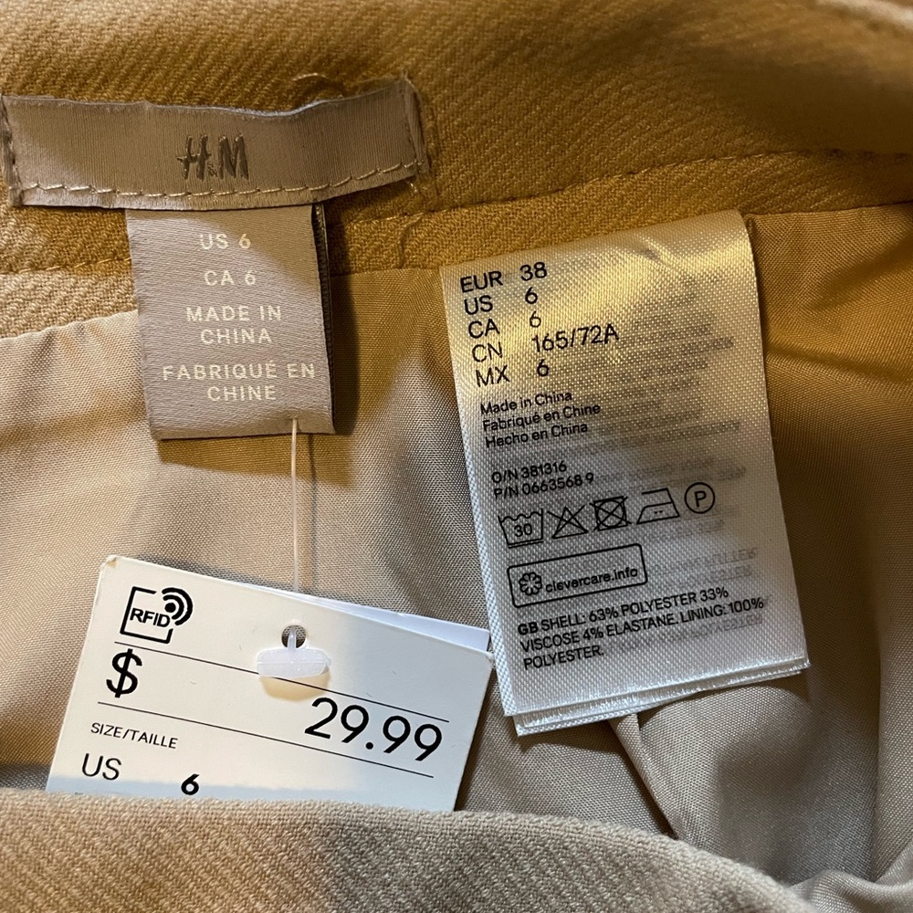 H&M Khaki Mini Pencil Skirt - Picture 4 of 4